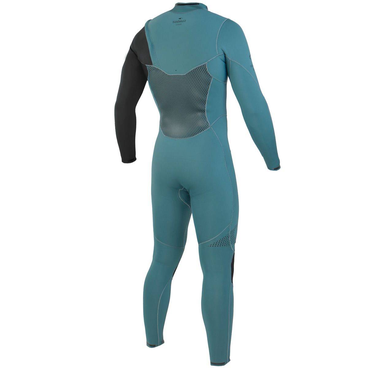 חליפת גלישה 4/3 מ"מ לגברים בצבע כחול ללא רוכסן