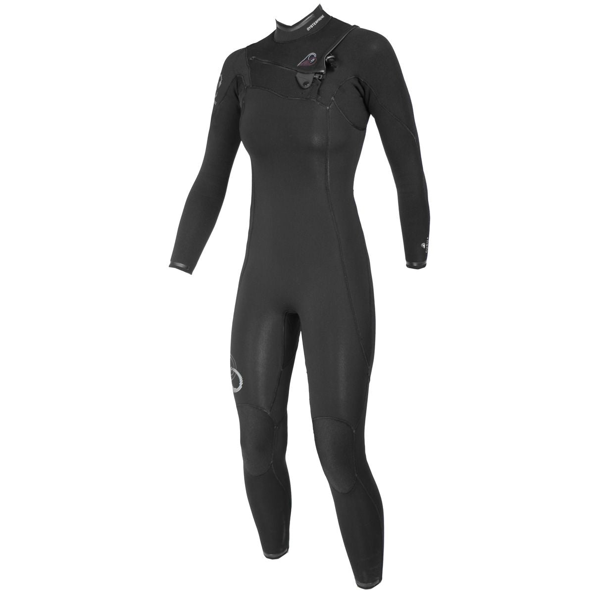 SOORUZ GURU PRO 4/3 Chest-Zip Oysterperne חליפת גלישה 4/3 מ"מ לנשים רוכסן חזה בצבע שחור