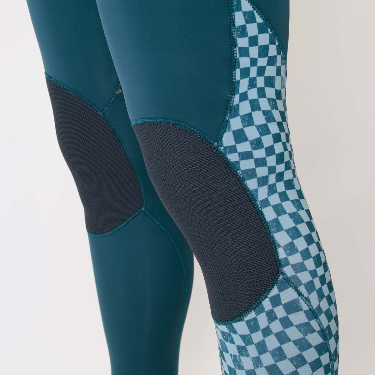 חליפת גלישה לגברים בצבע כחול בעובי 3/2 מ"מ עם רוכסן חזה