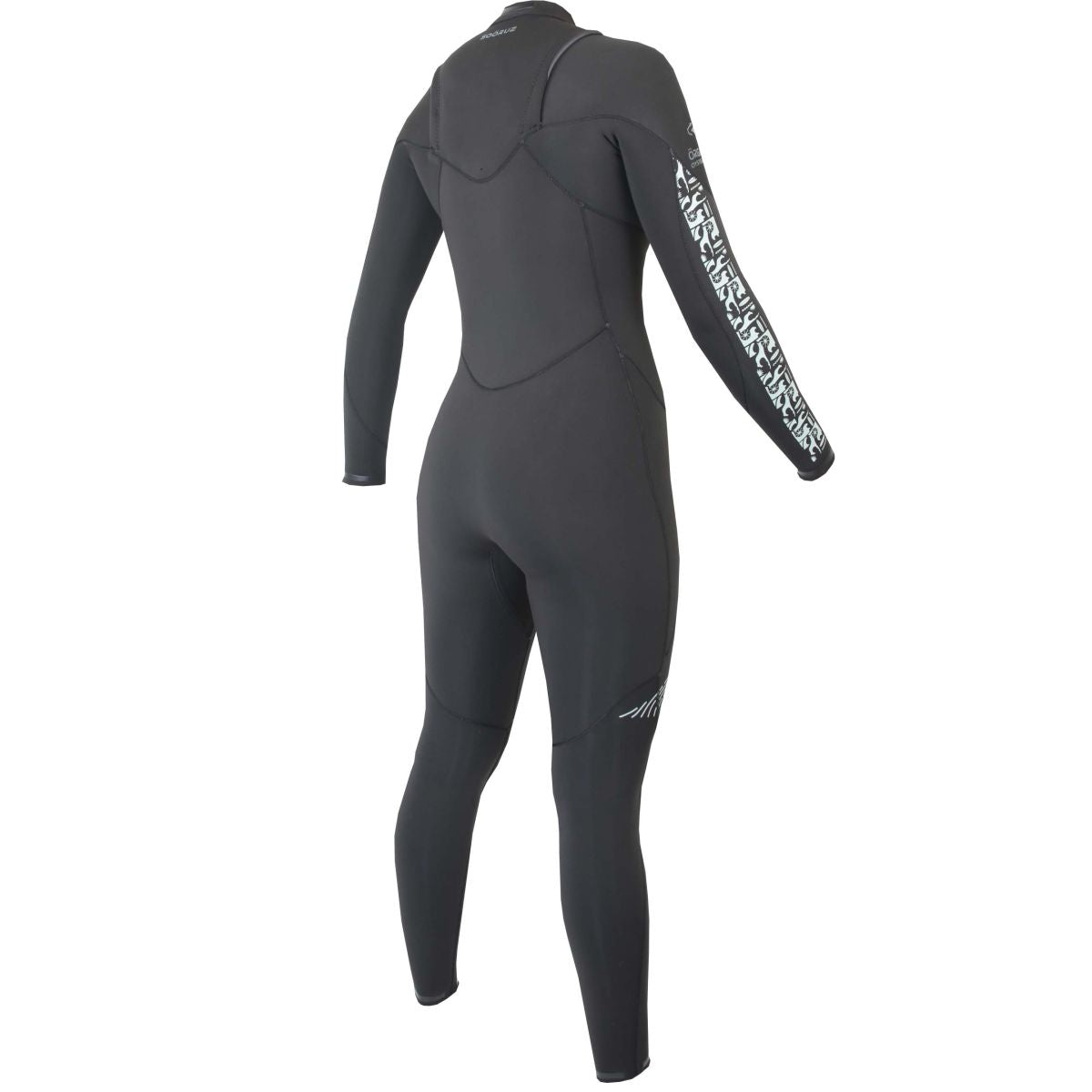 SOORUZ DIVINE 4/3 FZ Women Organic Oysterprene Black חליפת גלישה ארוכה לנשים בעובי 4/3 מ"מ עם רוכסן קדמי מניאופרן אורגני