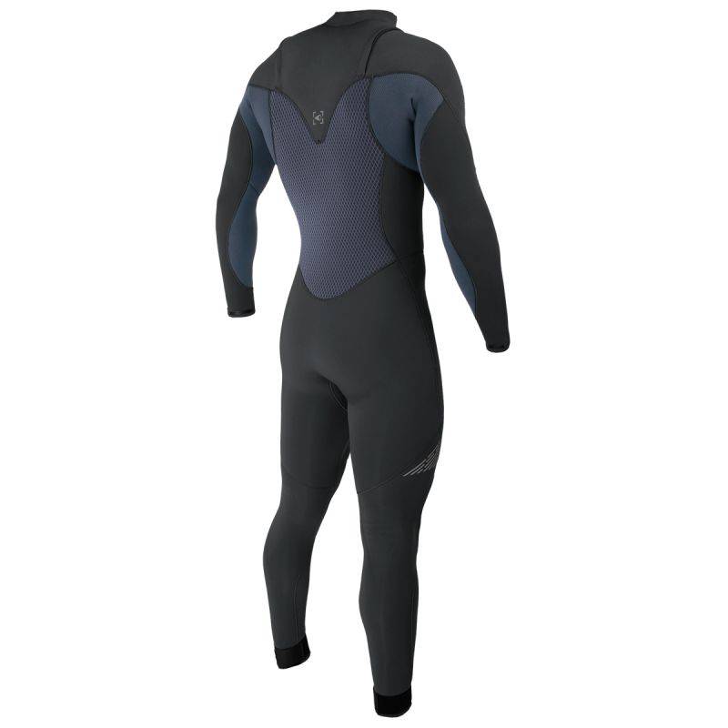 SOORUZ Men 4/3 FZ GURU WIND Organic Oysterprene חליפת גלישה 4/3 מ"מ מניאופרן אורגני לגברים רוכסן קדמי בצבע שחור