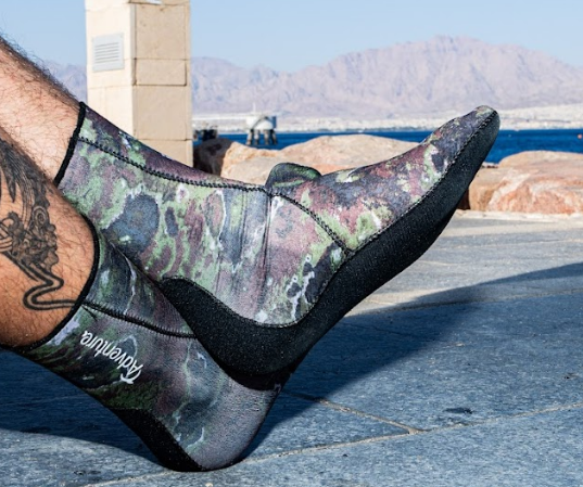 ADVENTURE 2mm Camo Socks גרבי צלילה וספורט ימי מניאופרן בעובי 2 מ"מ