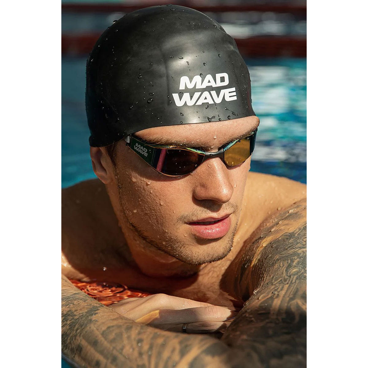 MAD WAVE Aqua fusion mirror משקפת שחייה עם עדשות מראה