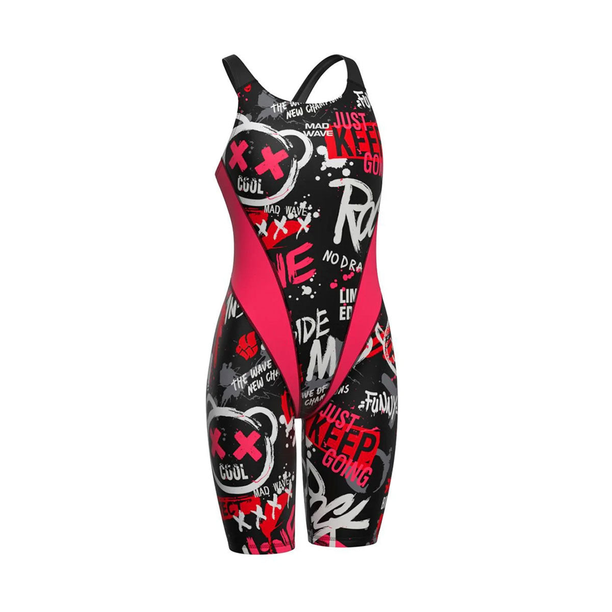 חליפת שחייה לילדות MAD WAVE PBT H1 junior Kneeskin