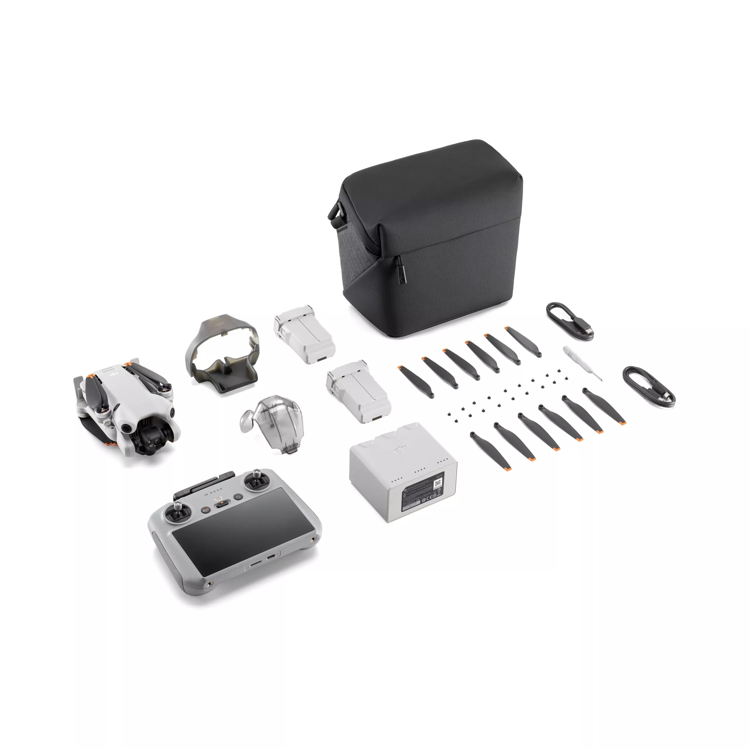 DJI Mini 4 Pro Fly More Combo Plus ערכת רחפן מיני עם שלט חכם
