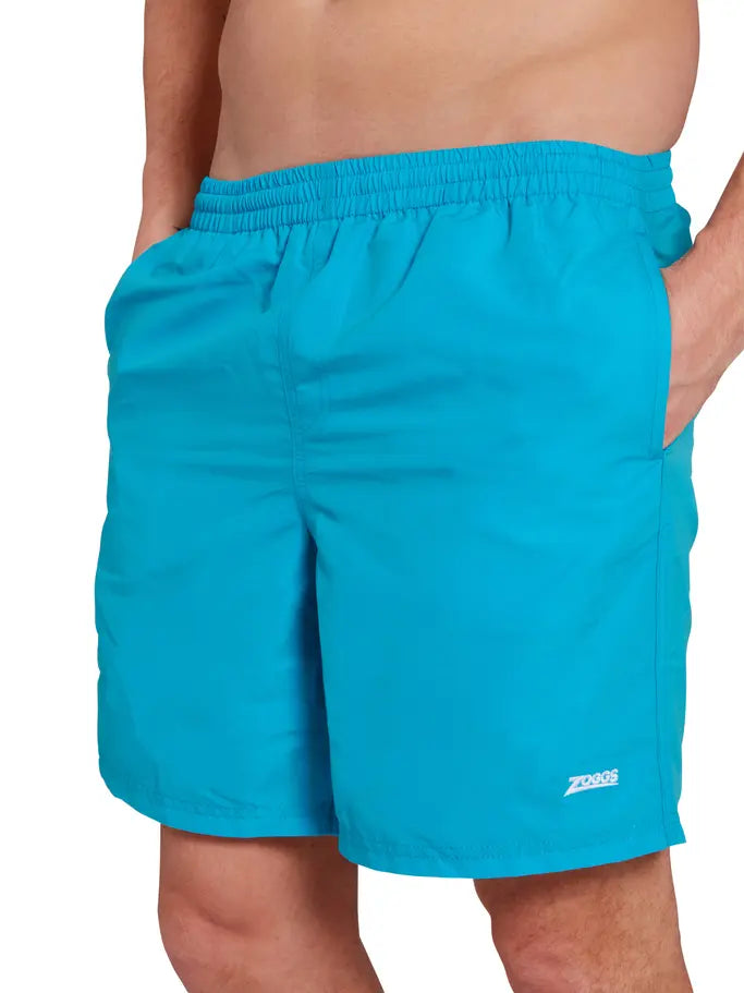 ZOGGS Mens Penrith 17 Inch Shorts - Ecodura מכנס בגד ים לגברים בצבע טורקיז