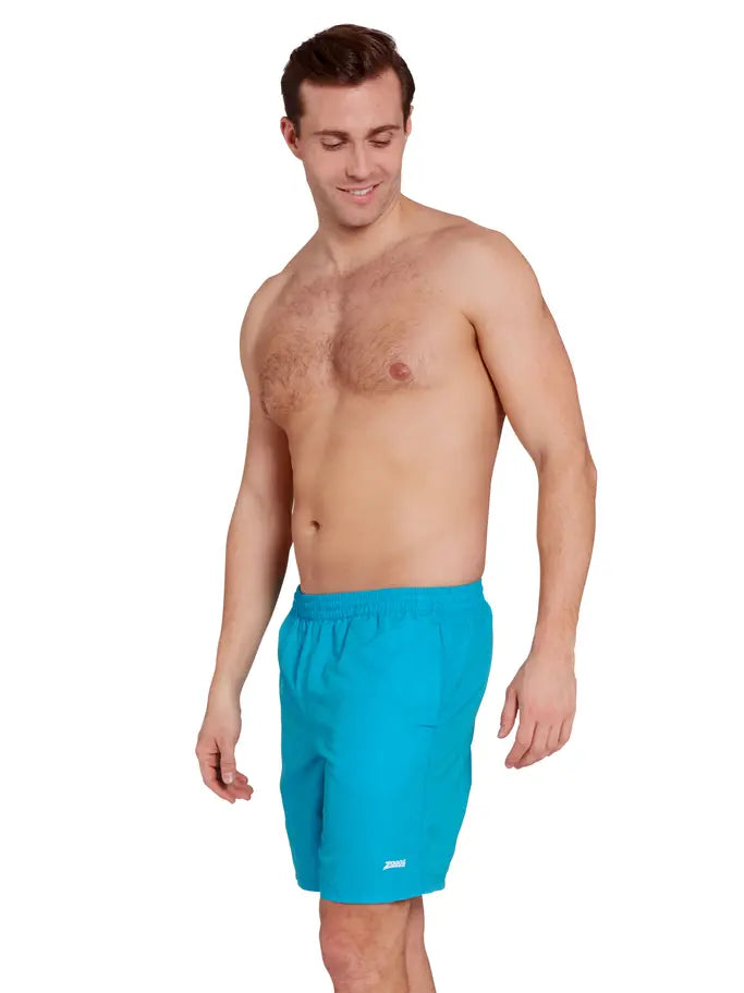 ZOGGS Mens Penrith 17 Inch Shorts - Ecodura מכנס בגד ים לגברים בצבע טורקיז