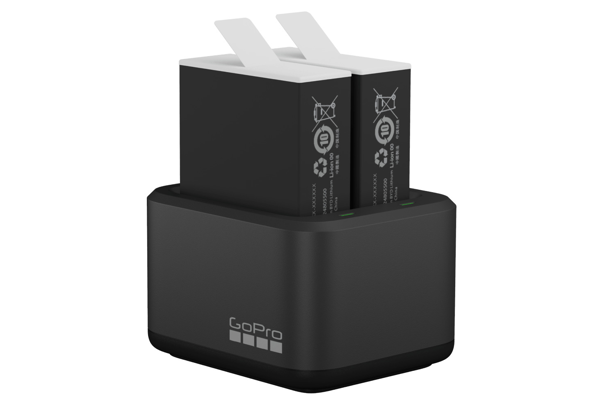 GOPRO Dual Enduro Battery Charger for HERO 9/10/11 מטען כפול ושתי סוללות אנדורו למצלמת גופרו