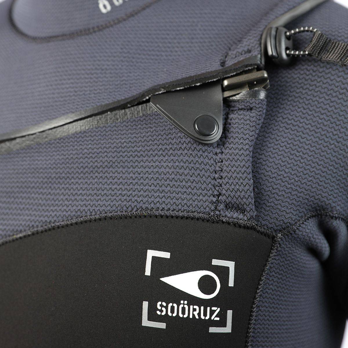 חליפת גלישה ארוכה לגברים בעובי 4/3 מ"מ עם רוכסן חזה מניאופרן אורגני