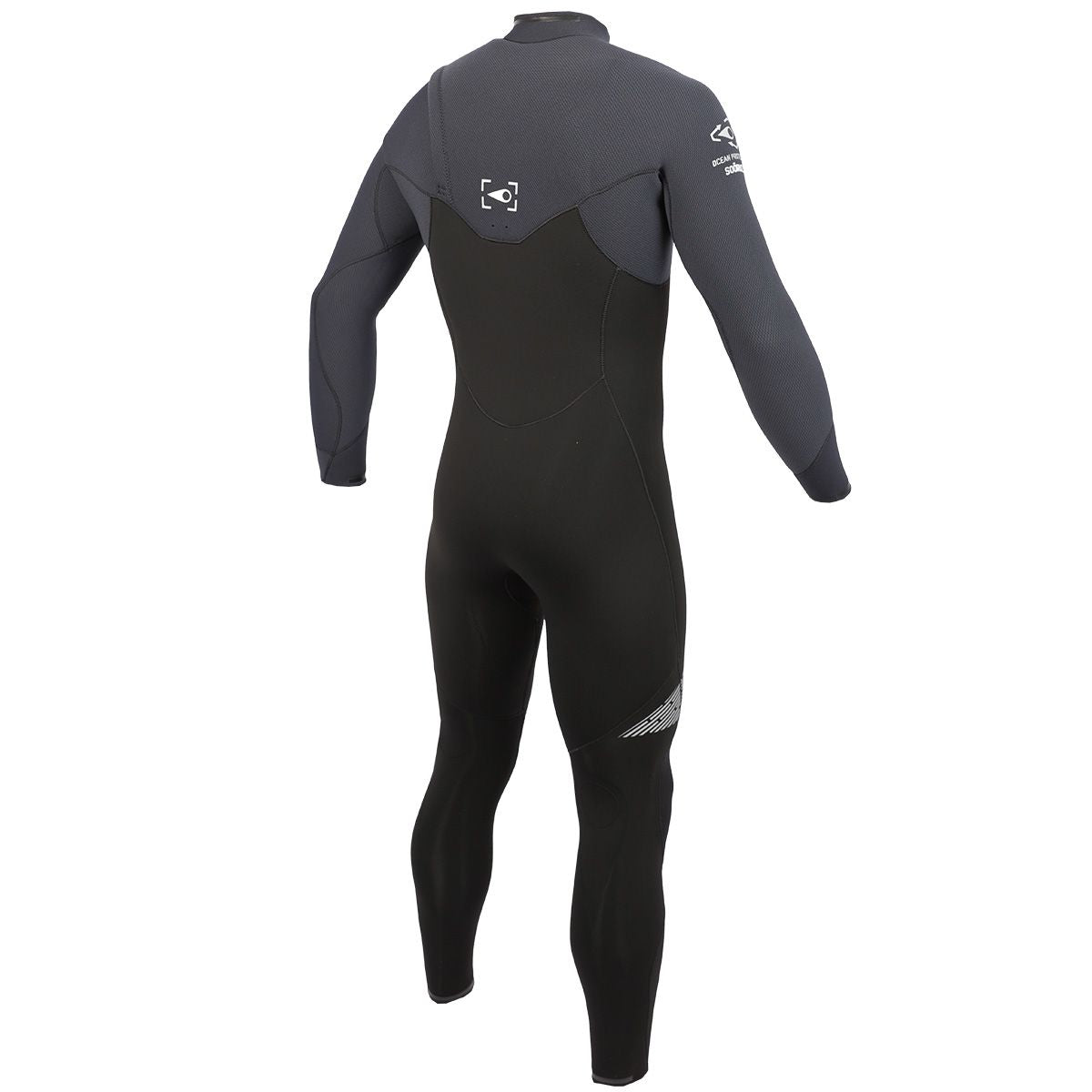 חליפת גלישה ארוכה לגברים בעובי 4/3 מ"מ עם רוכסן חזה מניאופרן אורגני