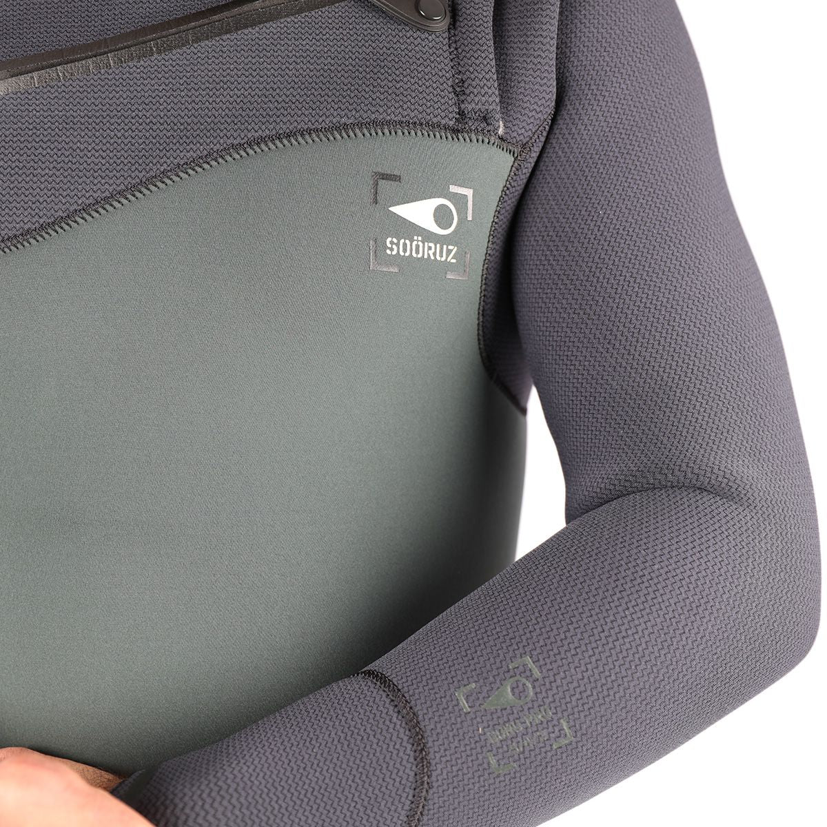 חליפת גלישה ארוכה לגברים בעובי 4/3 מ"מ עם רוכסן חזה מניאופרן אורגני