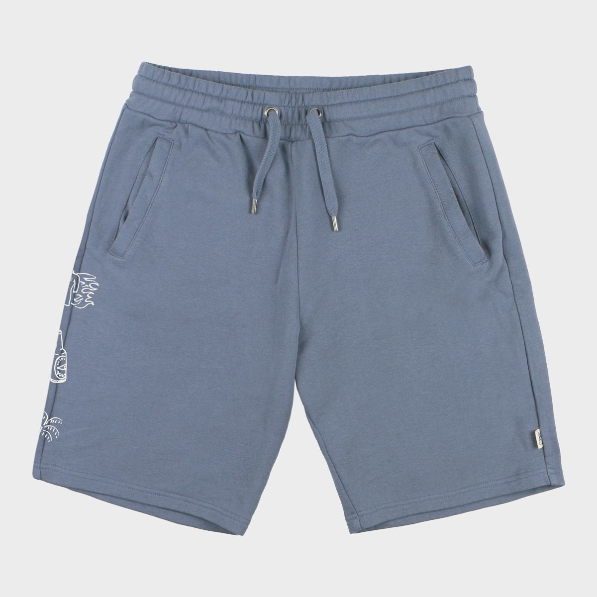 SOORUZ Short Molleton CORTO Men Slate מכנס קצר בצבע כחול/אפור