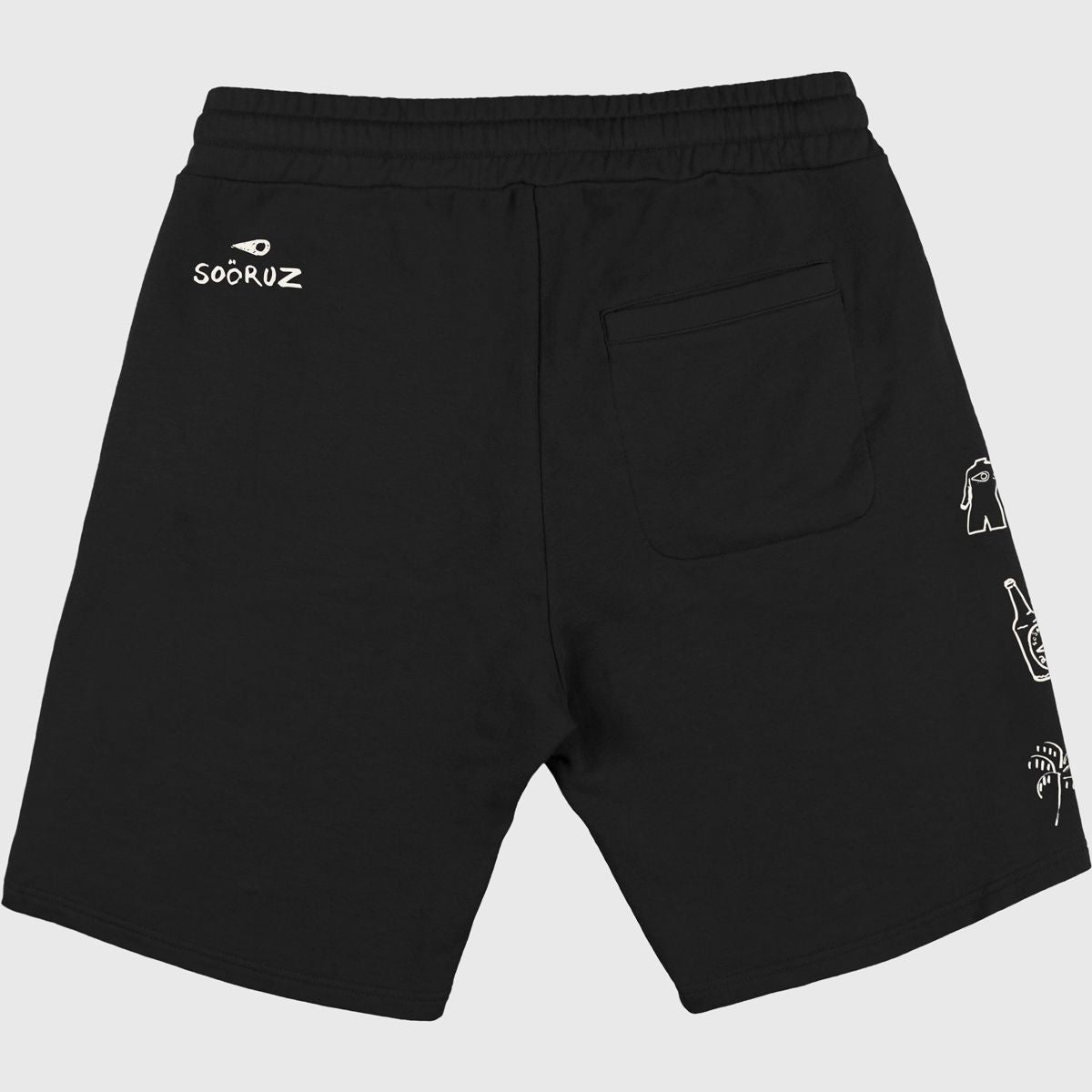 SOORUZ Short Molleton CORTO Men Black מכנס קצר בצבע שחור