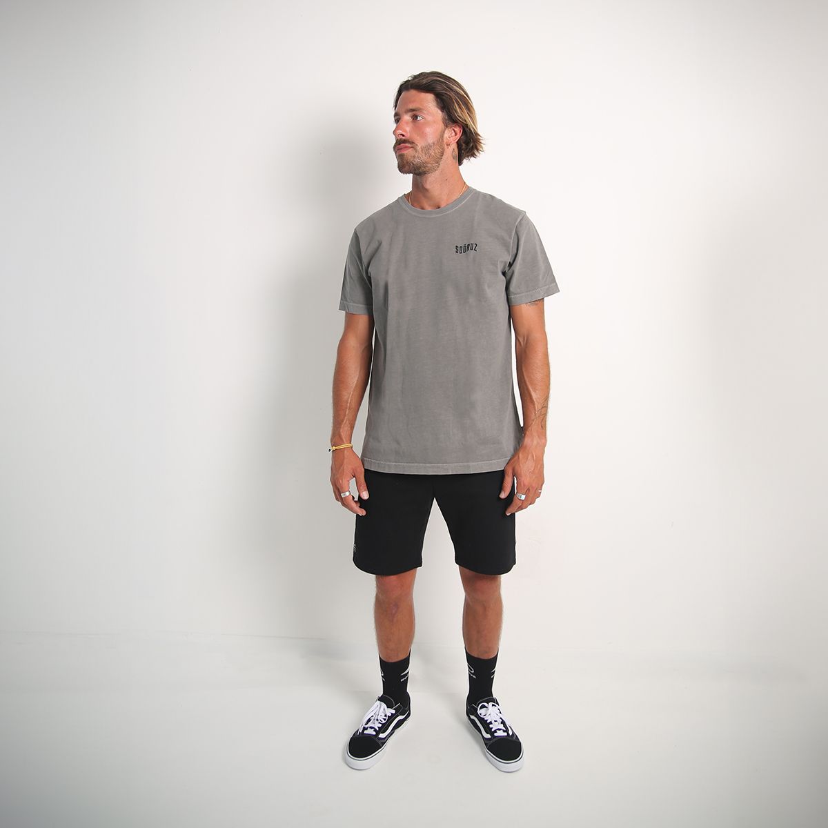 SOORUZ Short Molleton CORTO Men Black מכנס קצר בצבע שחור