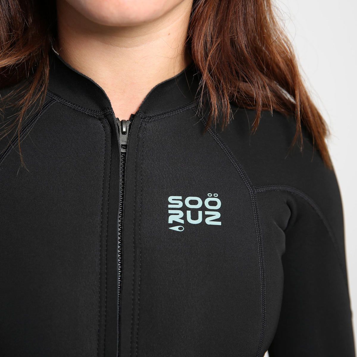 חליפת גלישה שורטי עם שרוולים ארוכים בעובי 1/1 מ"מ לנשים