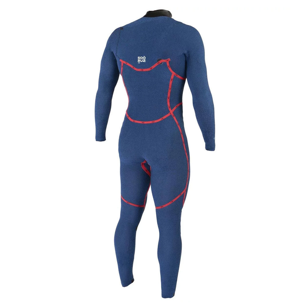 חליפת גלישה לילדים צבע כחול 3/2 רוכסן קדמי