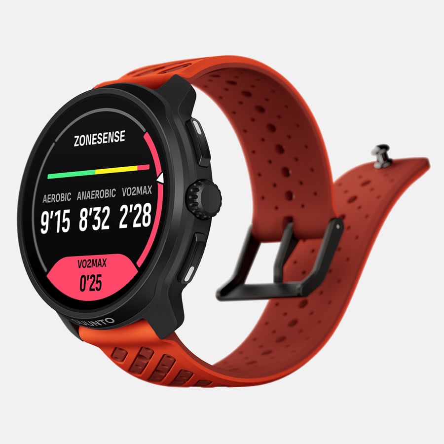 SUUNTO Race 2 Coral Orange שעון ספורט וכושר בצבע כתום - דוגית