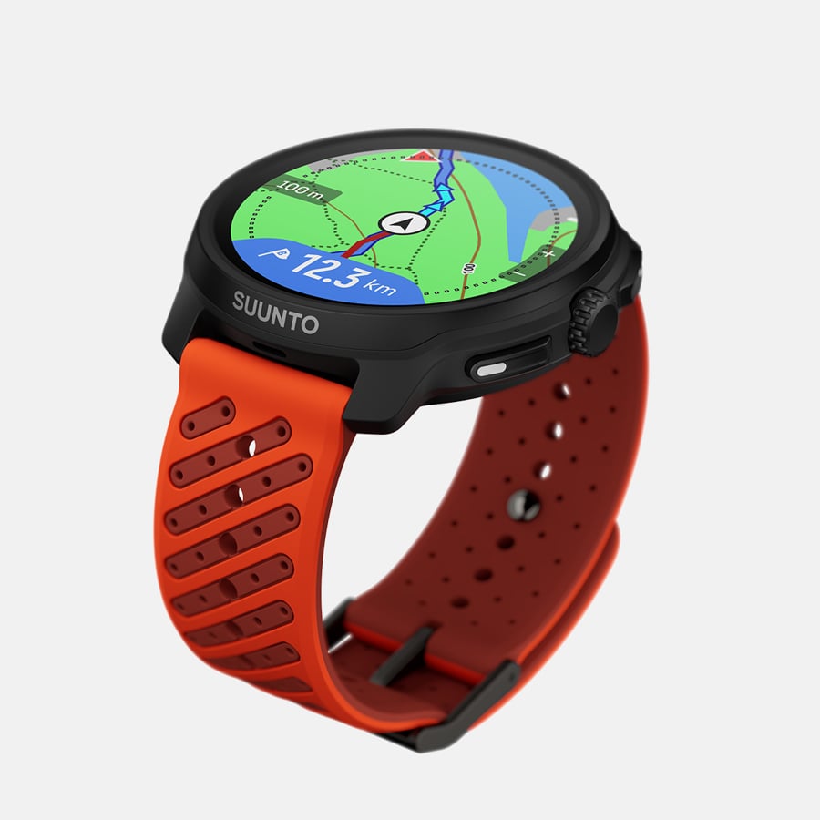 SUUNTO Race 2 Coral Orange שעון ספורט וכושר בצבע כתום - דוגית