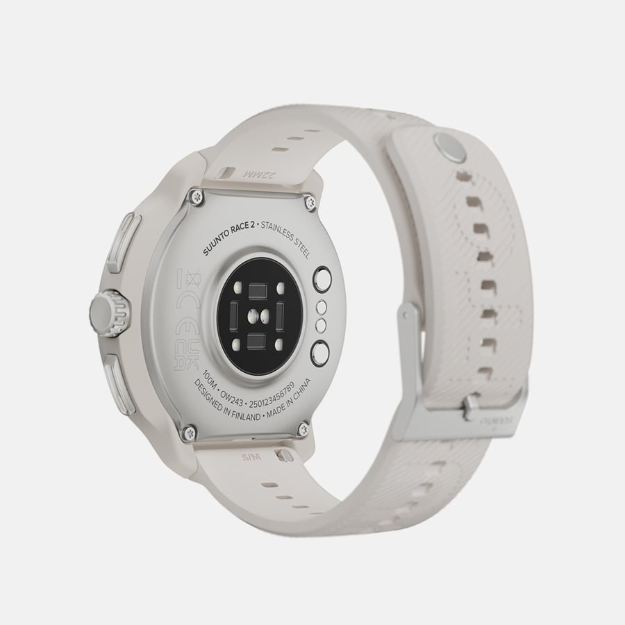 SUUNTO Race 2 Feather Gray שעון ספורט וכושר בצבע אפור