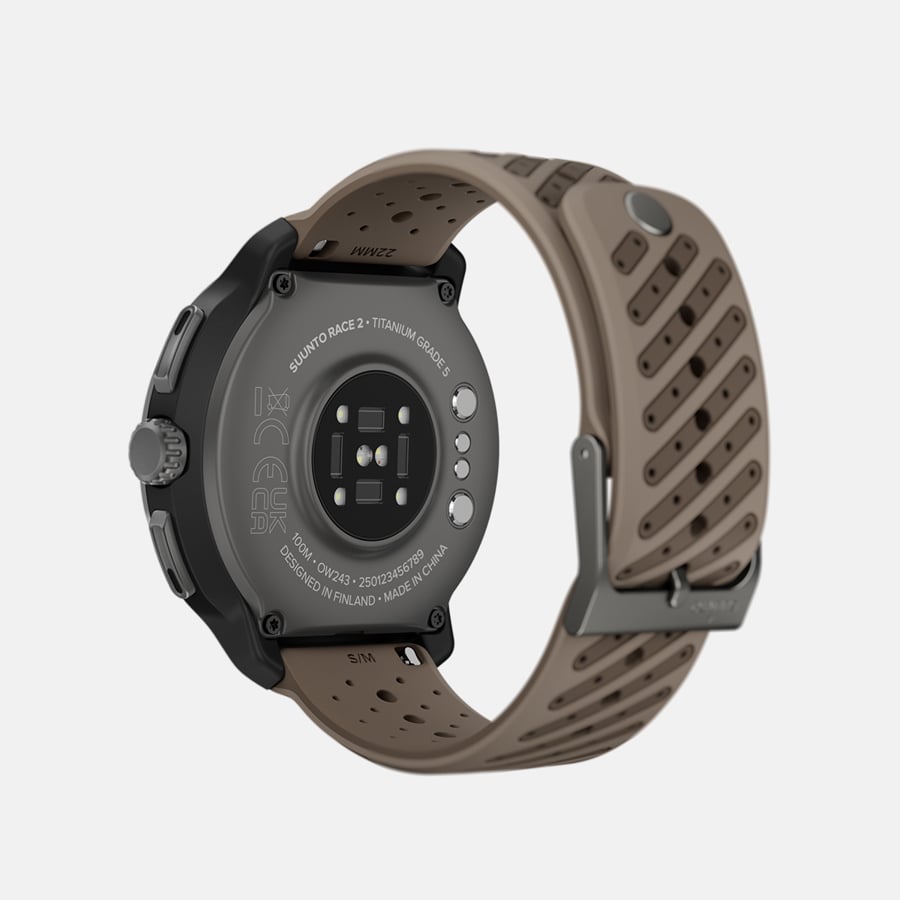 SUUNTO Race 2 Titanium Trail שעון ספורט וכושר בצבע חום טיטניום