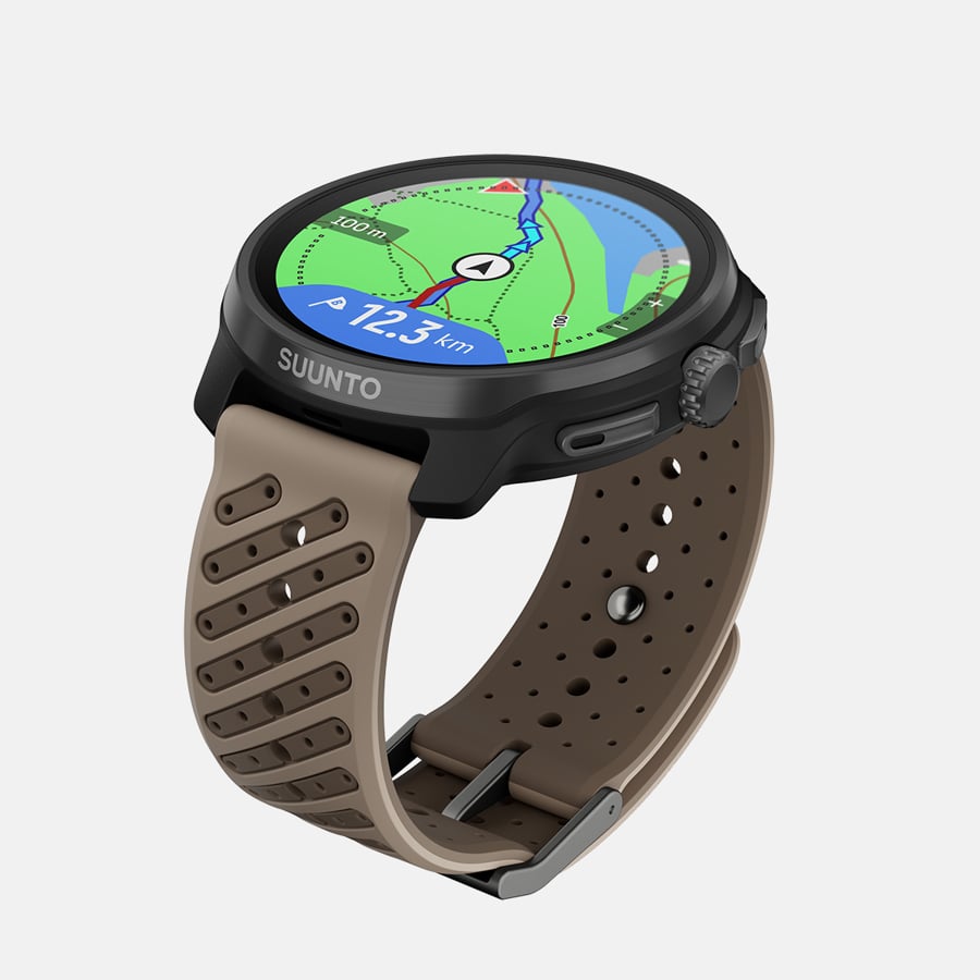 SUUNTO Race 2 Titanium Trail שעון ספורט וכושר בצבע חום טיטניום - דוגית