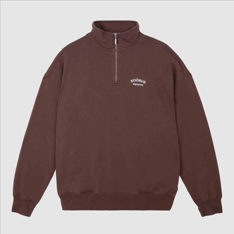 SOORUZ ANDREWS Organic Half Zip Sweatshirt סוווטשירט חצי רוכסן מכותנה אורגנית - דוגית