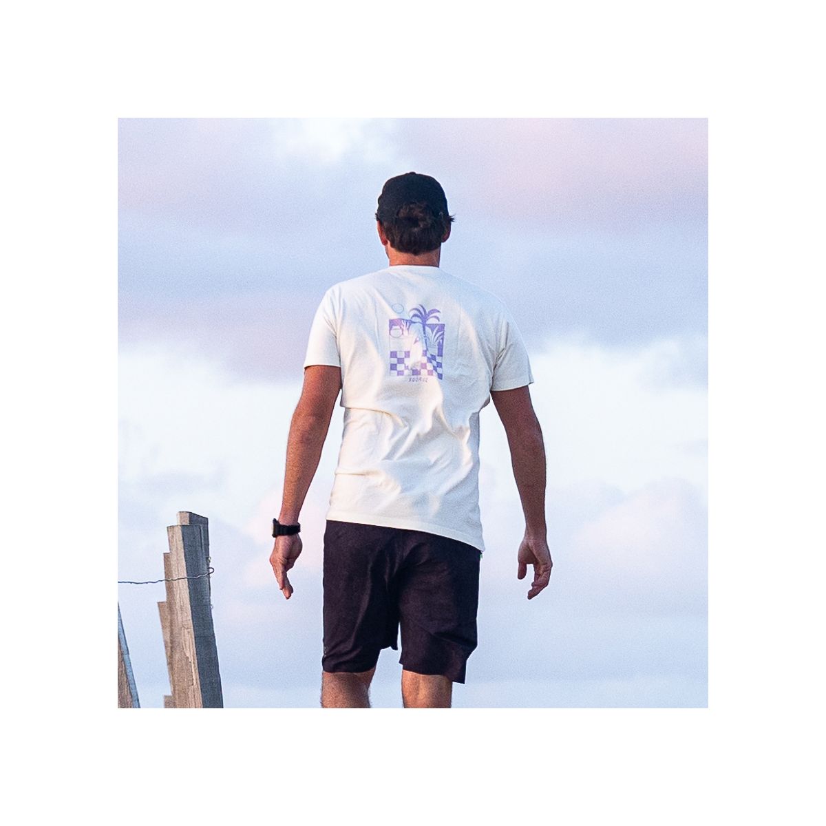 SOORUZ T-shirt SS Bio CHARCO organic cotton men חולצה קצרה מכותנה אורגני בצבע לבן