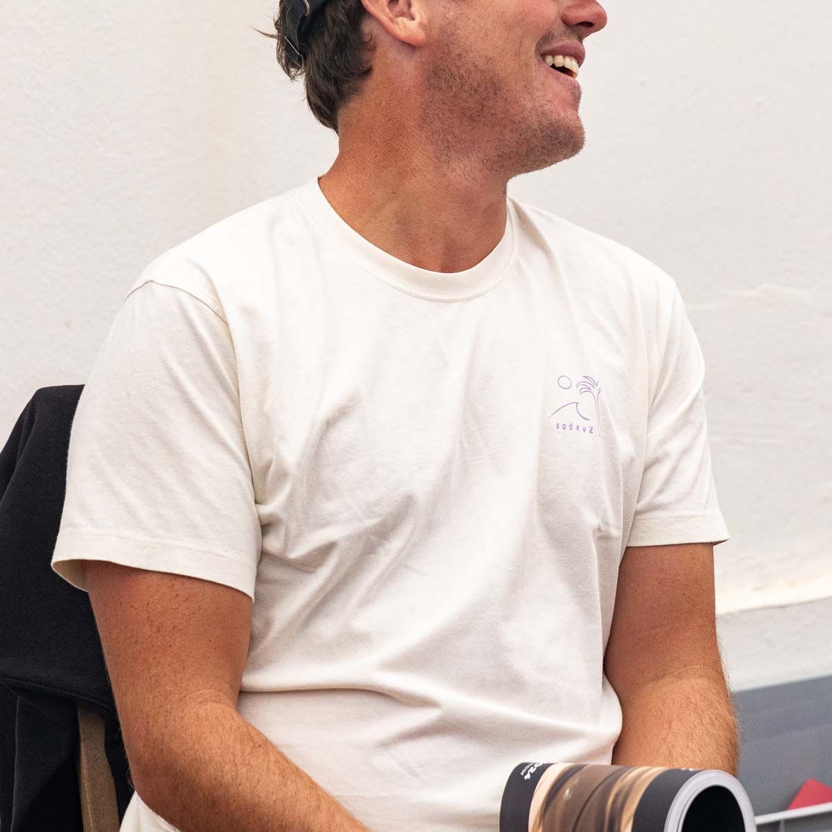 SOORUZ T-shirt SS Bio CHARCO organic cotton men חולצה קצרה מכותנה אורגני בצבע לבן