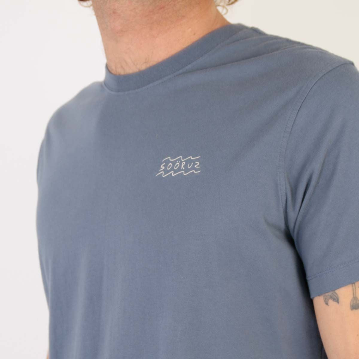 SOORUZ T-shirt SS Bio ECLIPSE organic cotton men חולצה קצרה מכותנה אורגני בצבע כחול