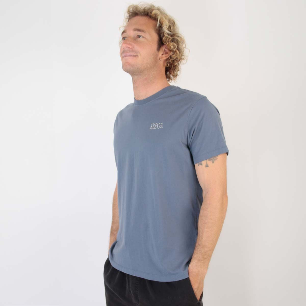 SOORUZ T-shirt SS Bio ECLIPSE organic cotton men חולצה קצרה מכותנה אורגני בצבע כחול