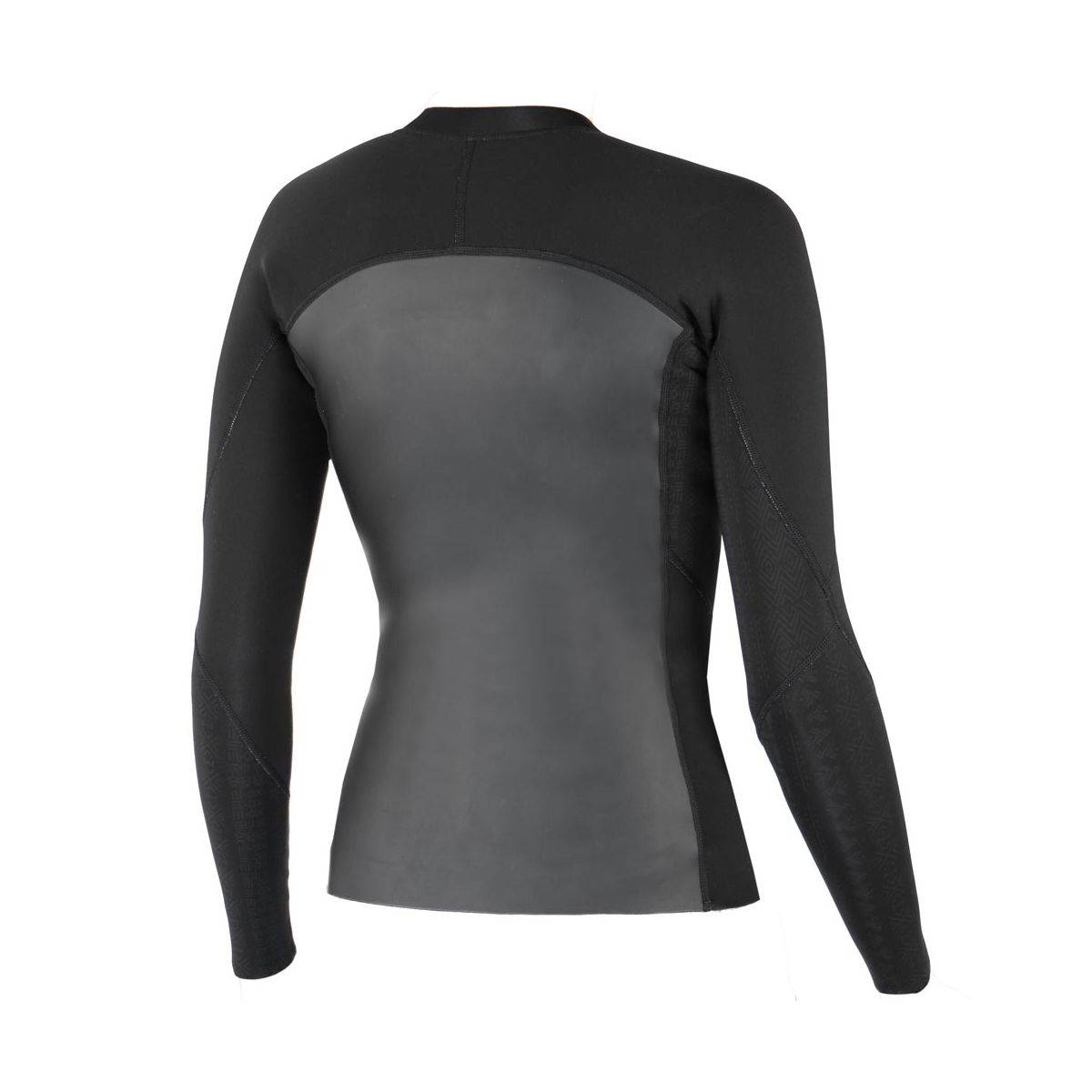 SOORUZ Top Women 2/1 Zip LS DIVINE חולצת גלישה ארוכה לנשים עם רוכסן בעובי 2/1 מ"מ בצבע שחור
