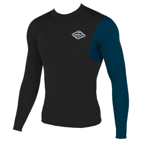 SOORUZ Top Men 1/1 LS FIGHTER חולצת גלישה ארוכה לגברים בעובי 1/1 מ"מ בצבע שחור 2023