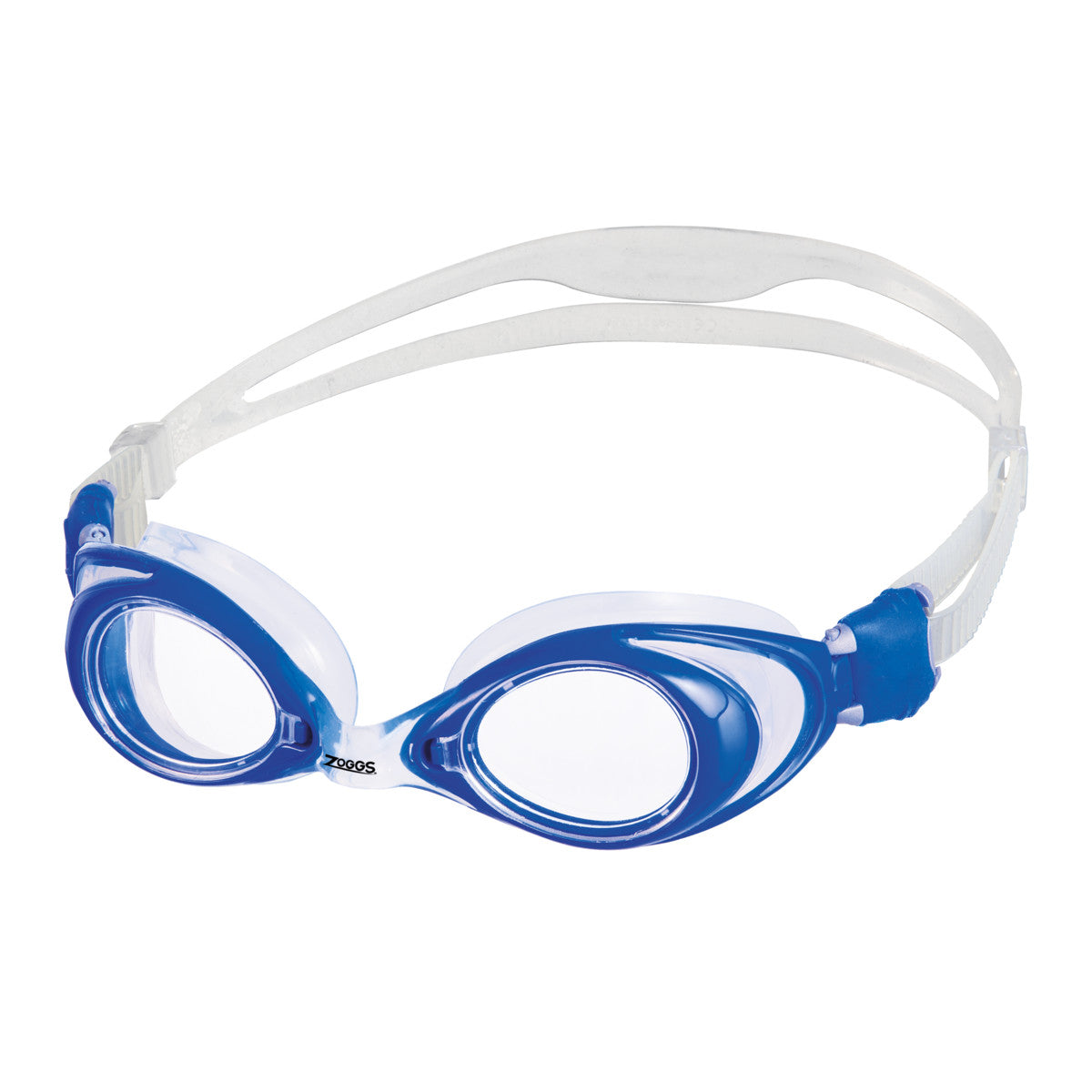ZOGGS Vision Optical Corrective Goggle משקפת שחייה בצבע כחול/לבן עם עדשות אופטיות שקופה