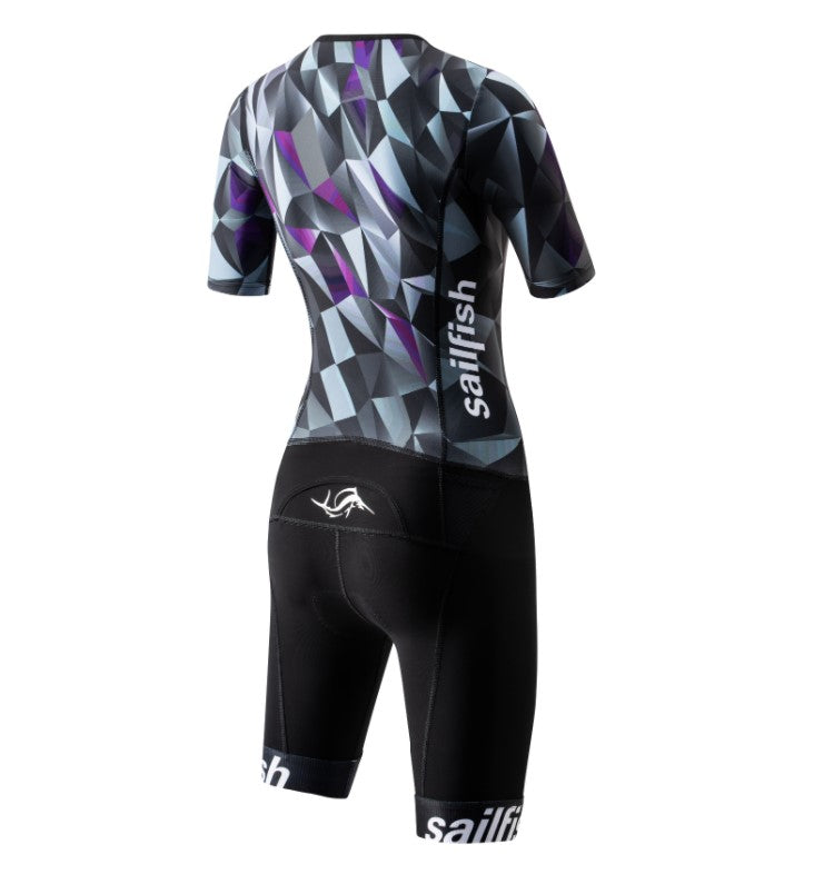 Sailfish חליפת טריאטלון אווירודינאמית לנשים - דגם Aerosuit Comp Square - דוגית