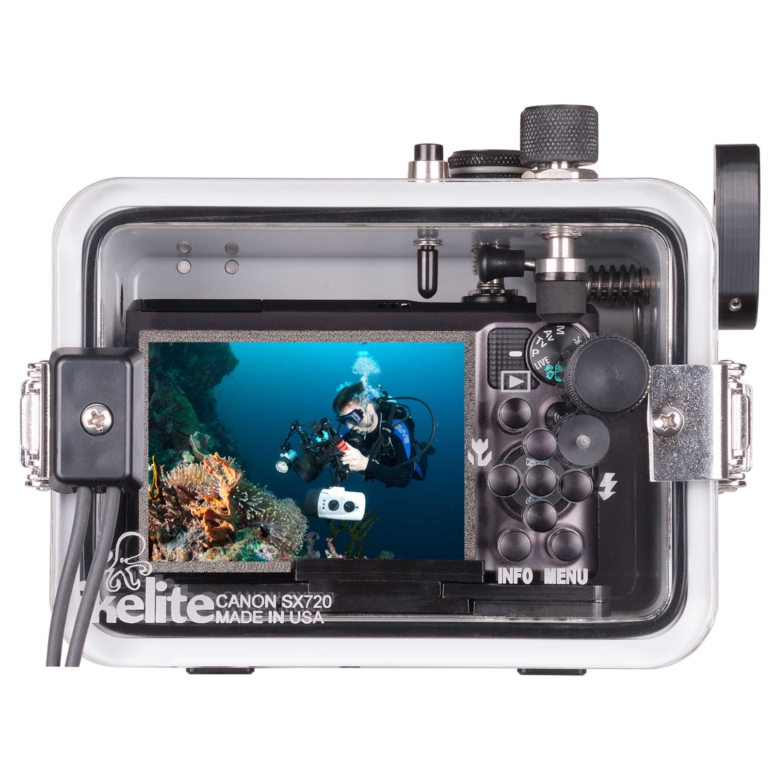 מארז צלילה Ikelite למצלמת Canon SX720 HS - דוגית