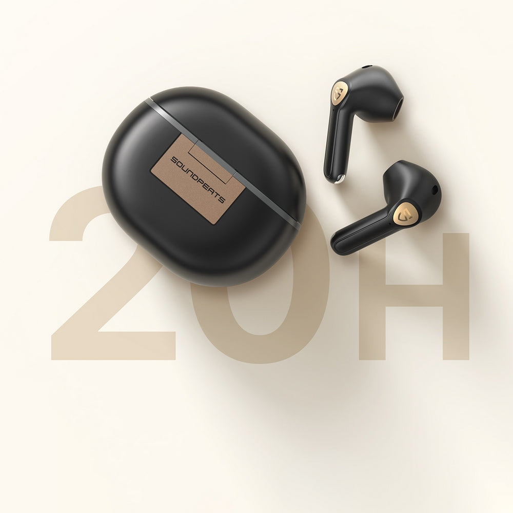 SOUNDPEATS Air3 Delux HS אוזניות כפתור אלחוטיות בצבע שחור