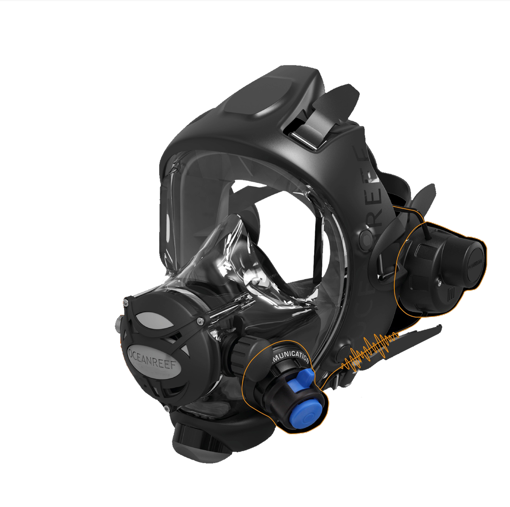 OCEAN REEF GSM Mercury מערכת תקשורת למסכת צלילה - דוגית