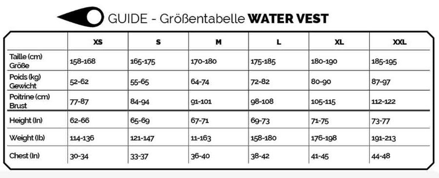 SOORUZ Watervest Ground אפוד ציפה צמוד לוויקבורד בצבע שחור