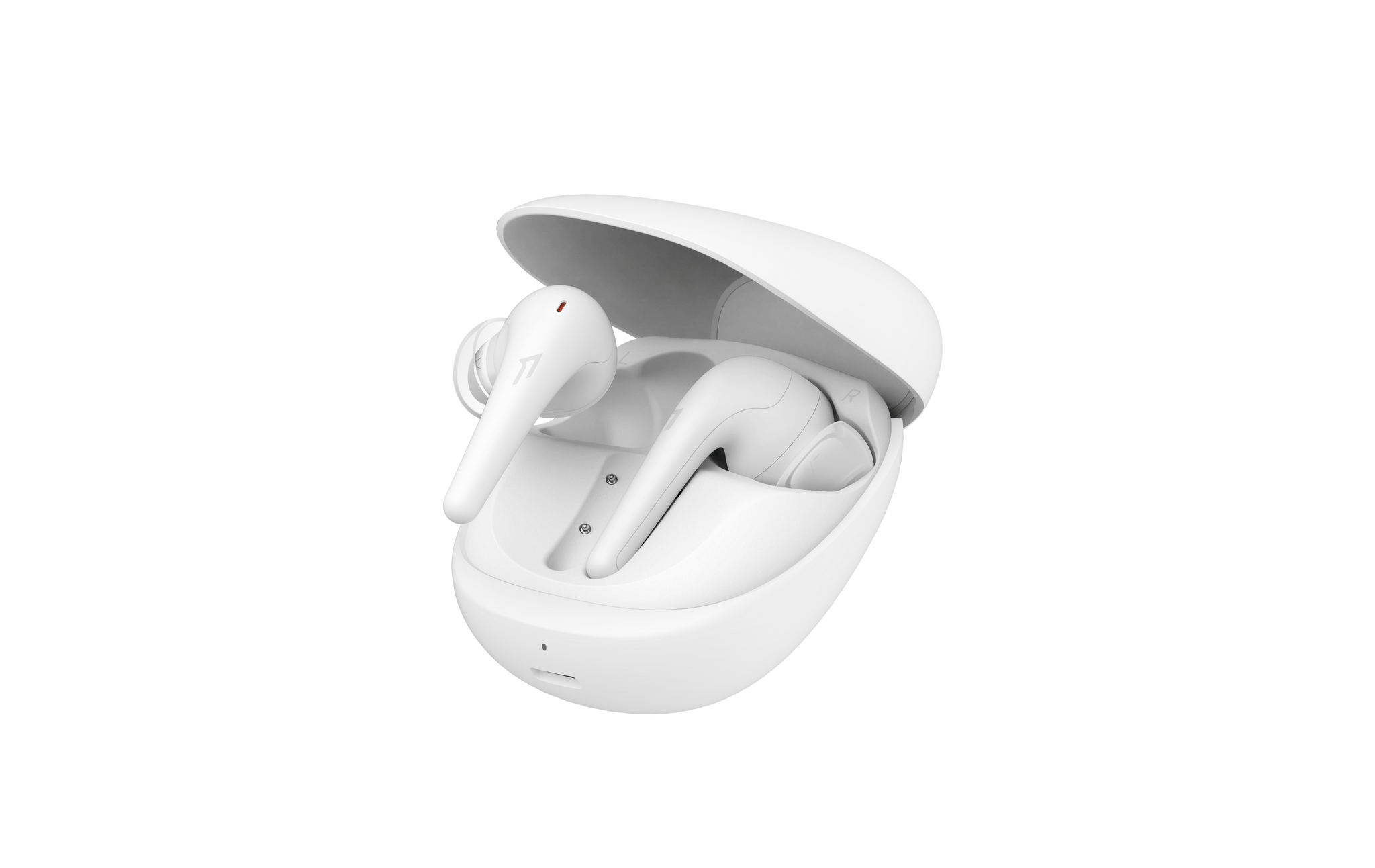 1MORE Aero אוזניות כפתור אלחוטיות TWS עם סינון רעשים אקטיבי בצבע לבן