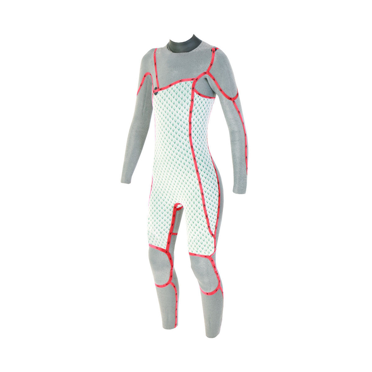 SOORUZ GURU Women 3/2 Chest-Zip Oysterprene חליפת גלישה לנשים 2/3 מ"מ צבע אדום קיץ 2022