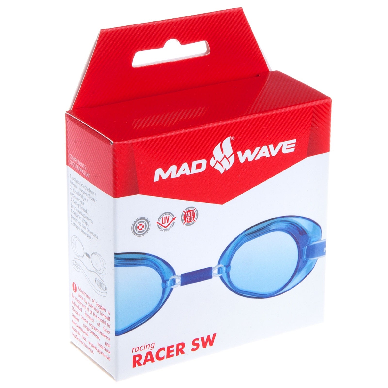 משקפת שחייה שוודית Mad Wave Racer SW - דוגית