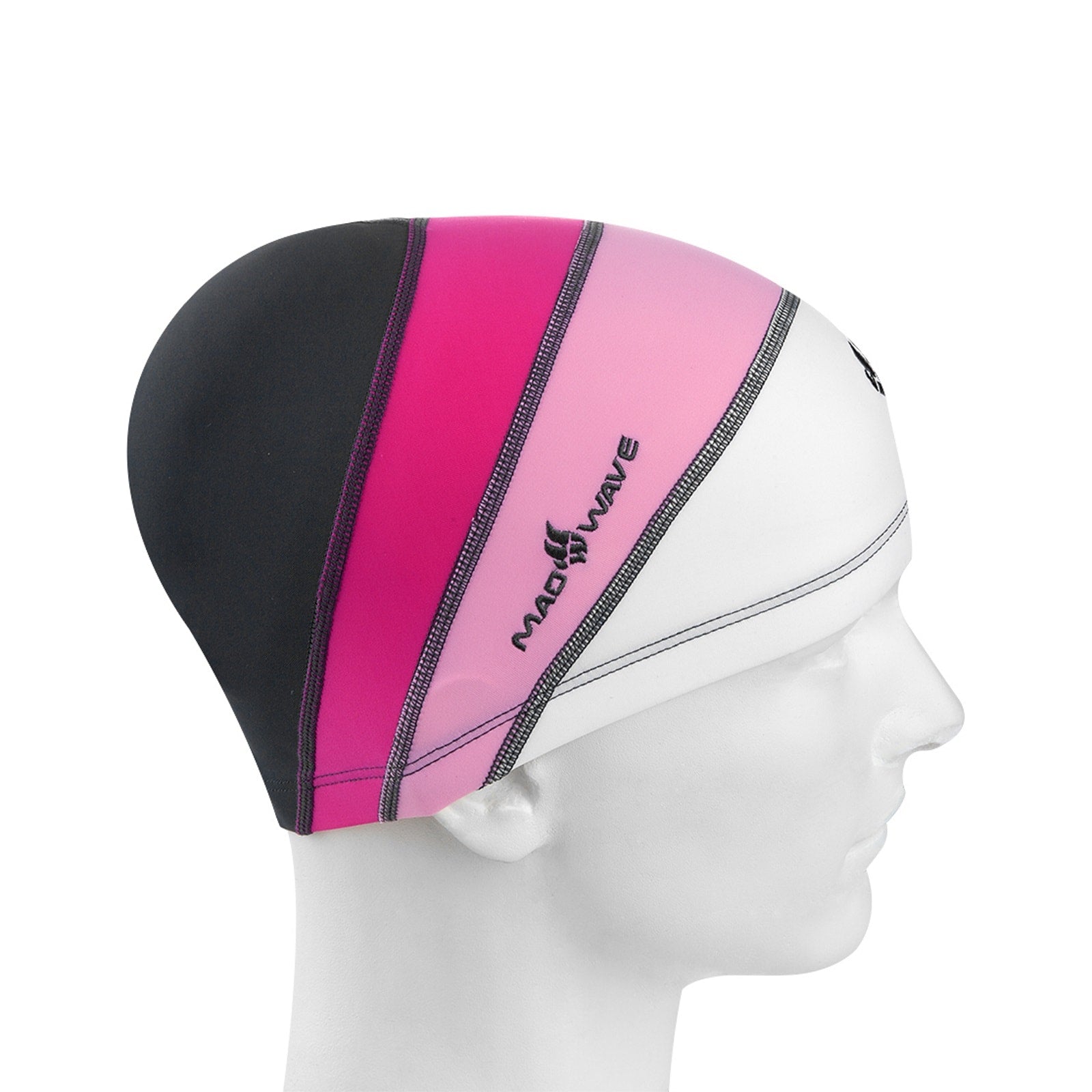 כובע בד לשחייה Mad Wave Long Hair Cap Lycra - דוגית