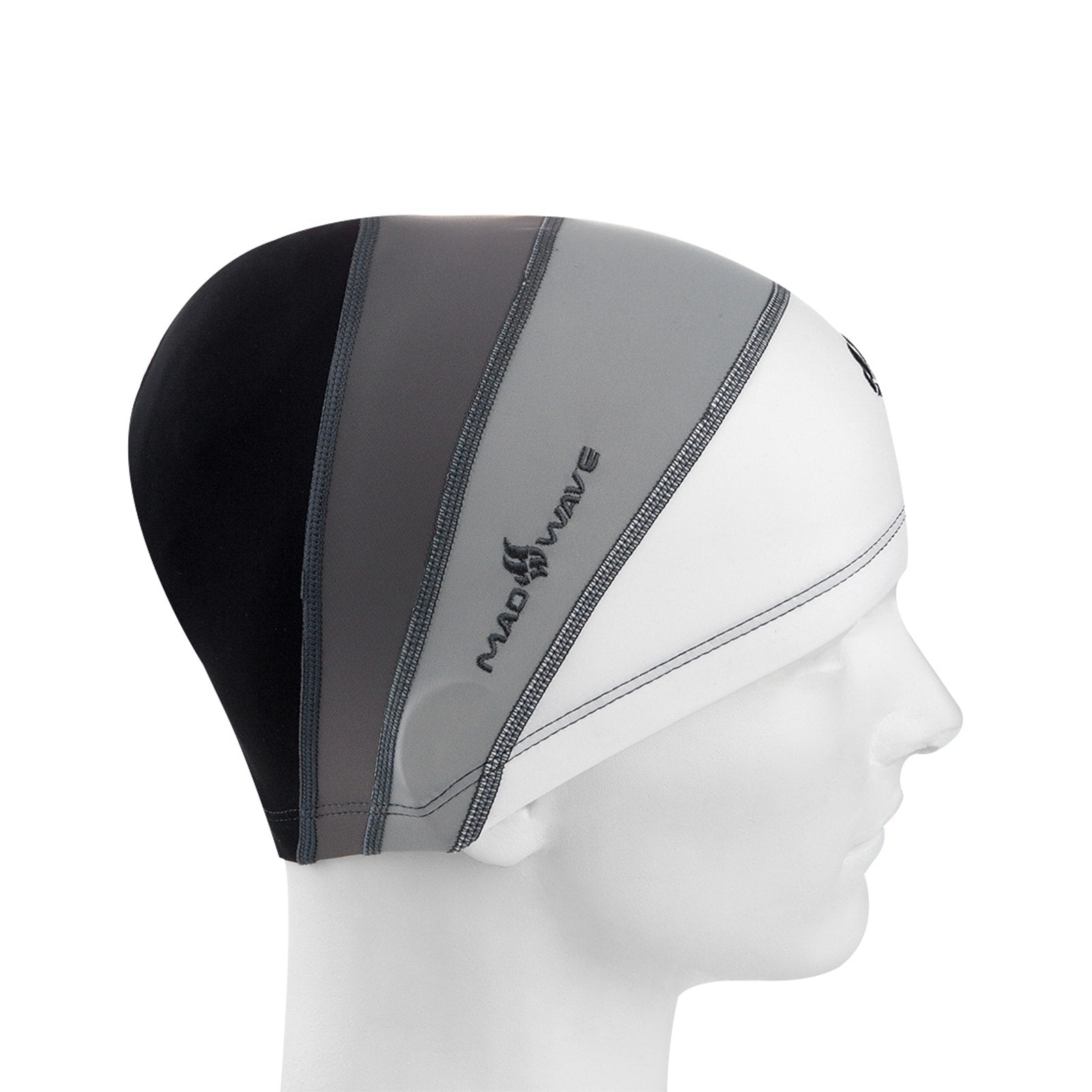 כובע בד לשחייה Mad Wave Long Hair Cap Lycra - דוגית