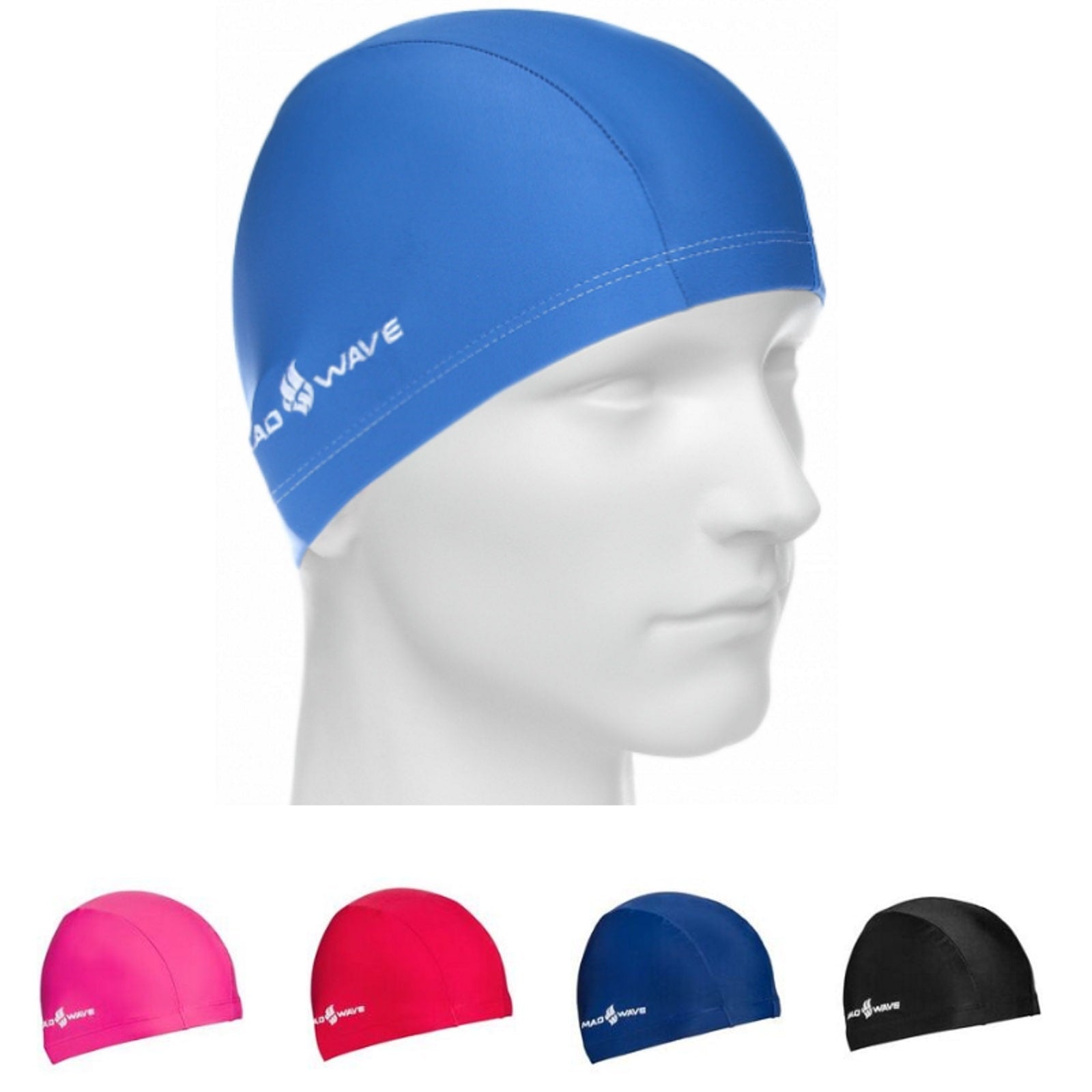 כובע לייקרה לנוער Mad Wave Lycra Cap Junior - דוגית
