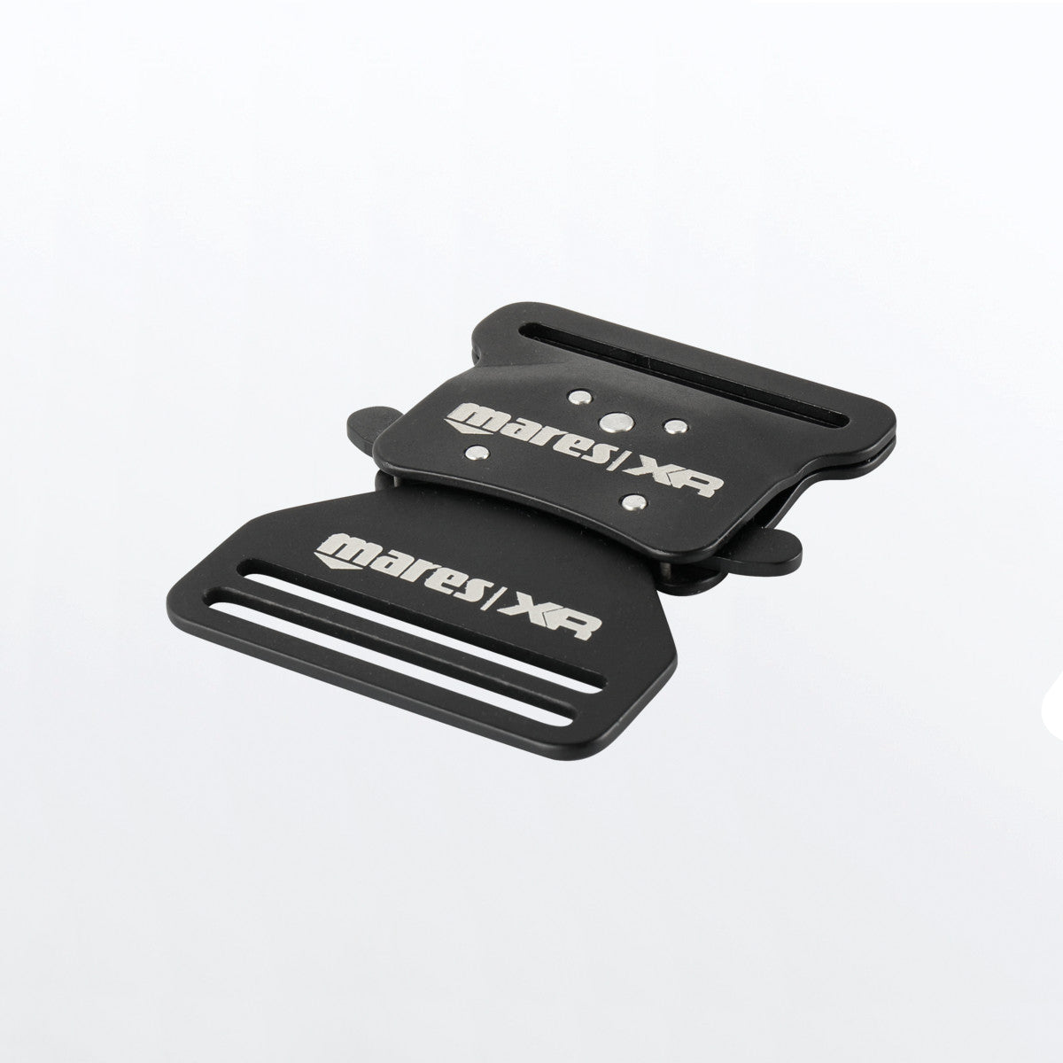 MARES etal buckle Aluminum Black - XR Line אבזם שחור - דוגית