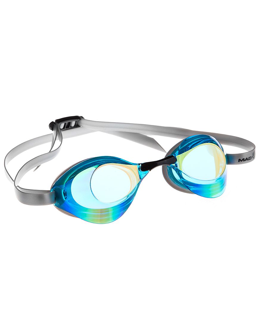 MAD WAVE Racing goggles Turbo Racer Rainbow II משקפת שחייה