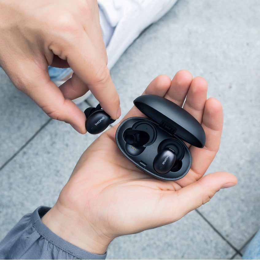 1MORE אוזניות כפתור Stylish True Wireless In Black - דוגית