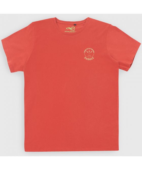 SOORUZ T-Shirt Bio BRAIN חולצת טי קצרה לגברים בצבע אדום