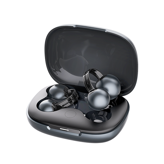 Mojawa StarClip Open Ear Wireless Earbuds אוזניות אלחוטיות בטכנולוגית הולכת שמע בצבע אפור כהה