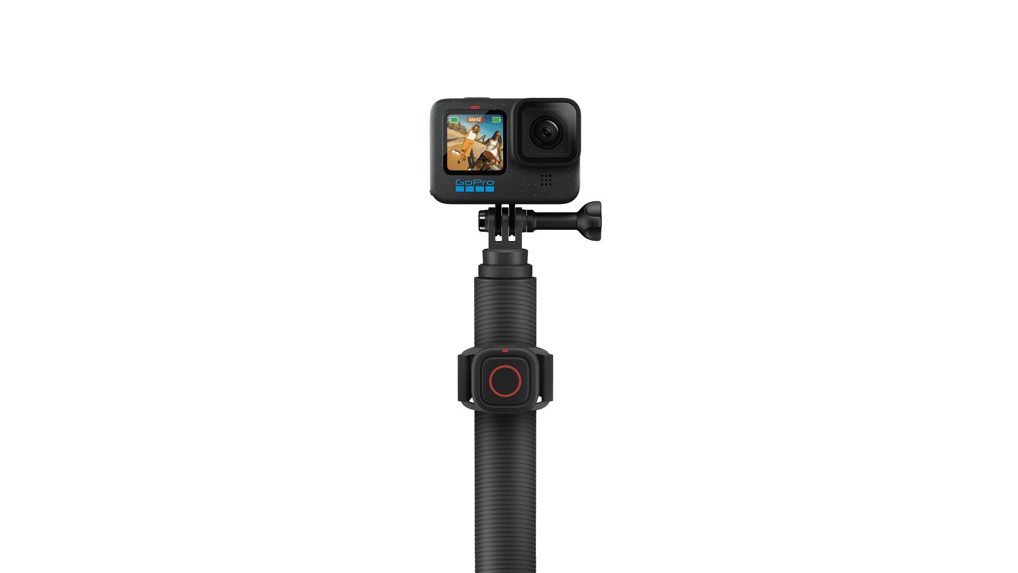 GOPRO Extension Pole + Waterproof Shutter Remote מוט סלפי + שלט רחוק עמיד במים למצלמות אקסטרים גופרו